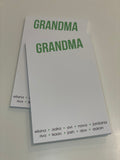 Grandma’s Favorite Notepad